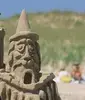 Sand castle competition on the Islands