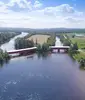 The twin covered bridges of Ferme-Rouge
